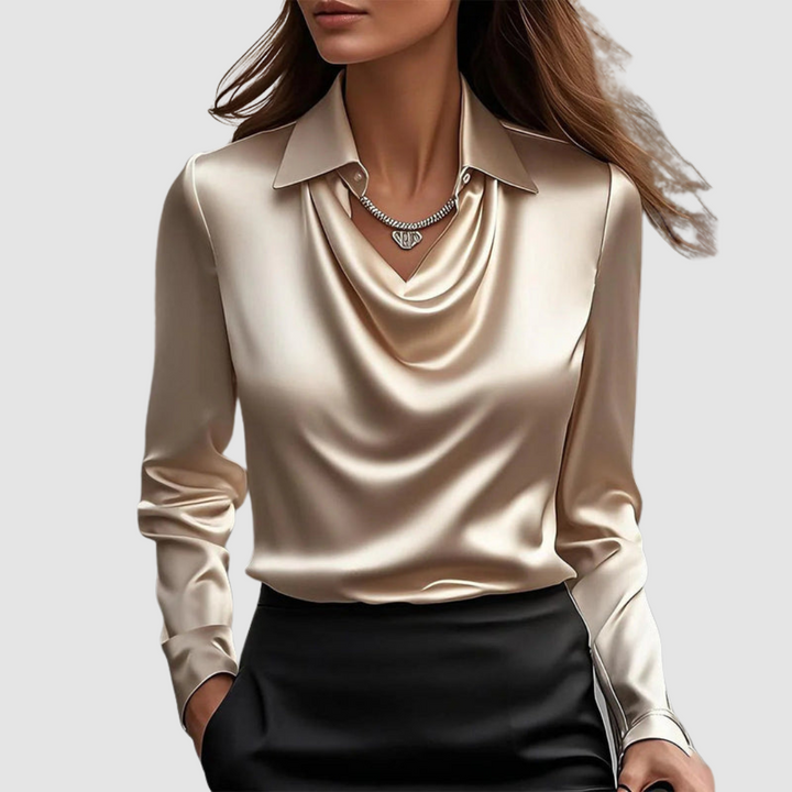 Celestine™ Elegant Satin Blouse