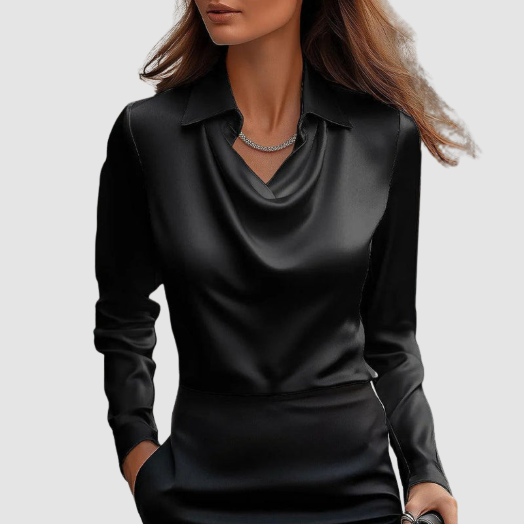 Celestine™ Elegant Satin Blouse