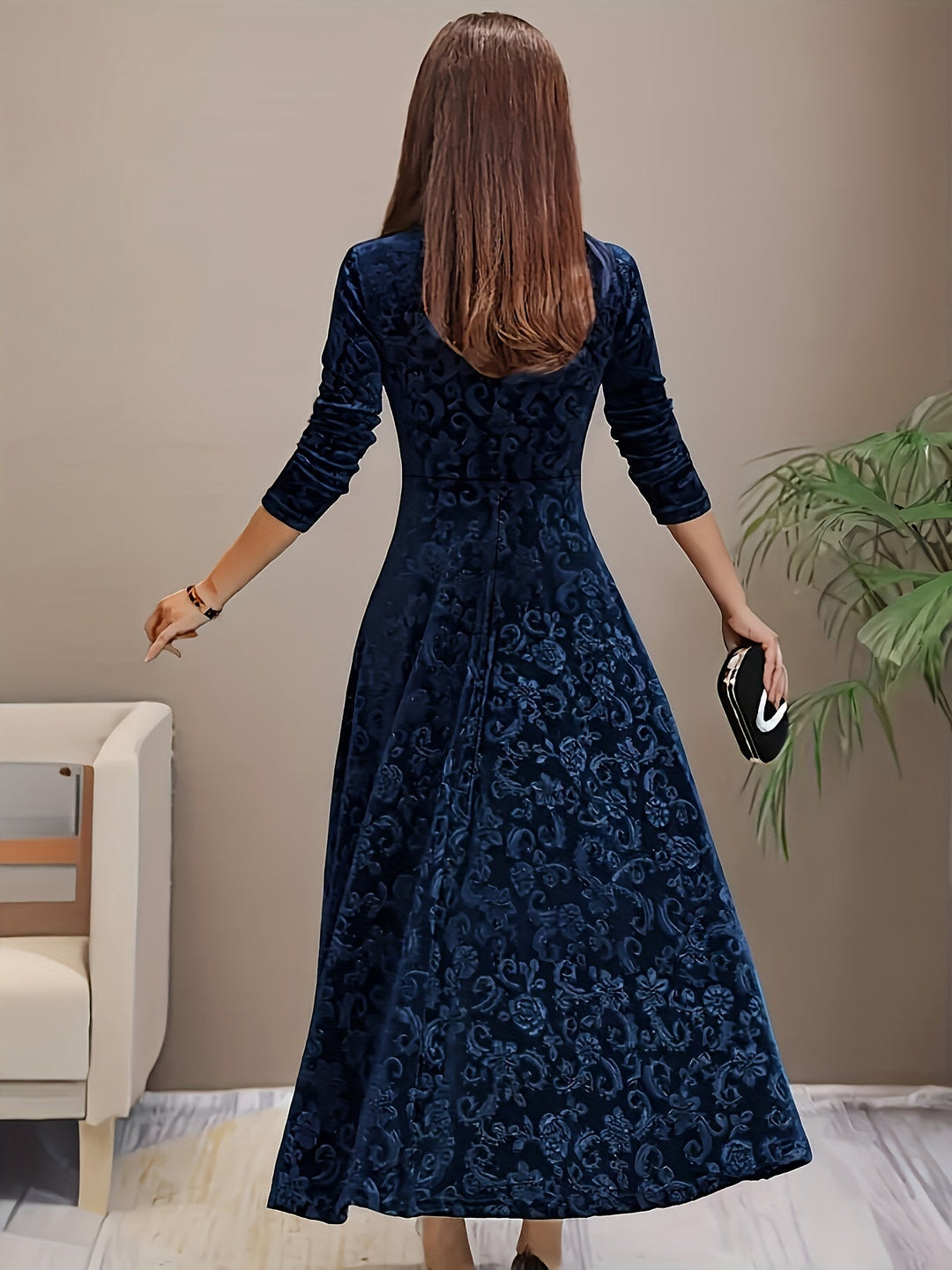 Nicola™ Elegant Velvet Dress