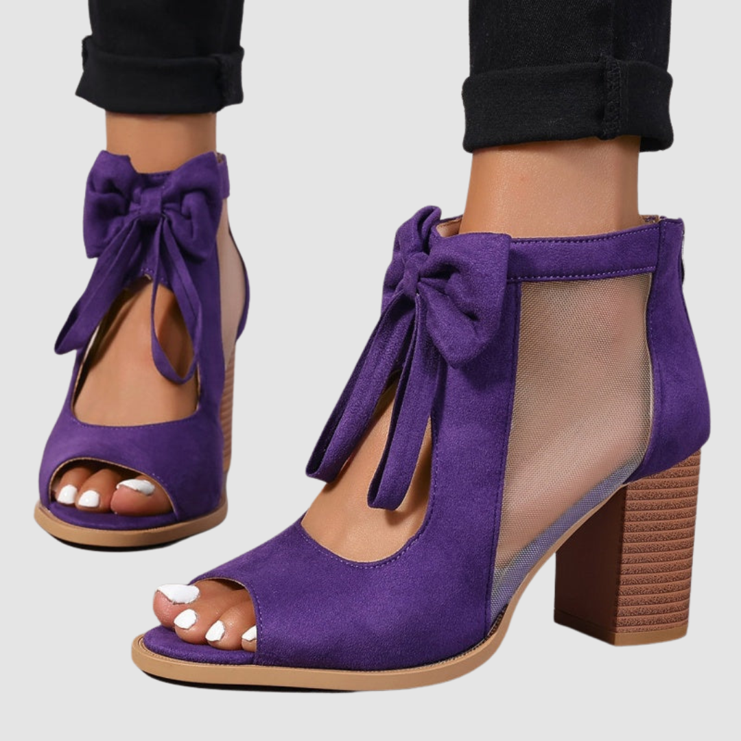 Rebecca™ Bow Charm Orthopedic Heels