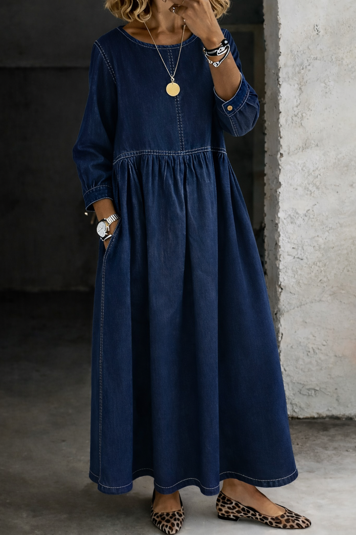 Fini | Vintage Denim Midi Dress