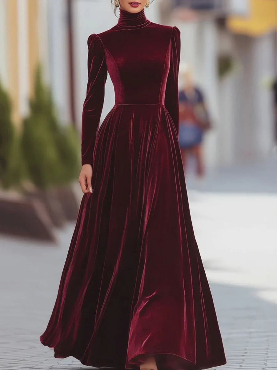 Terrie™ Elegant Velvet Dress