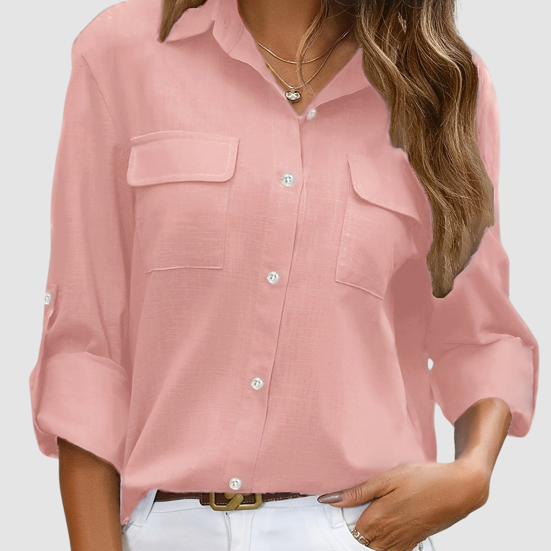 Celest™ Elegant pocket blouse