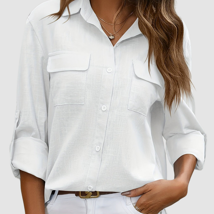 Celest™ Elegant pocket blouse