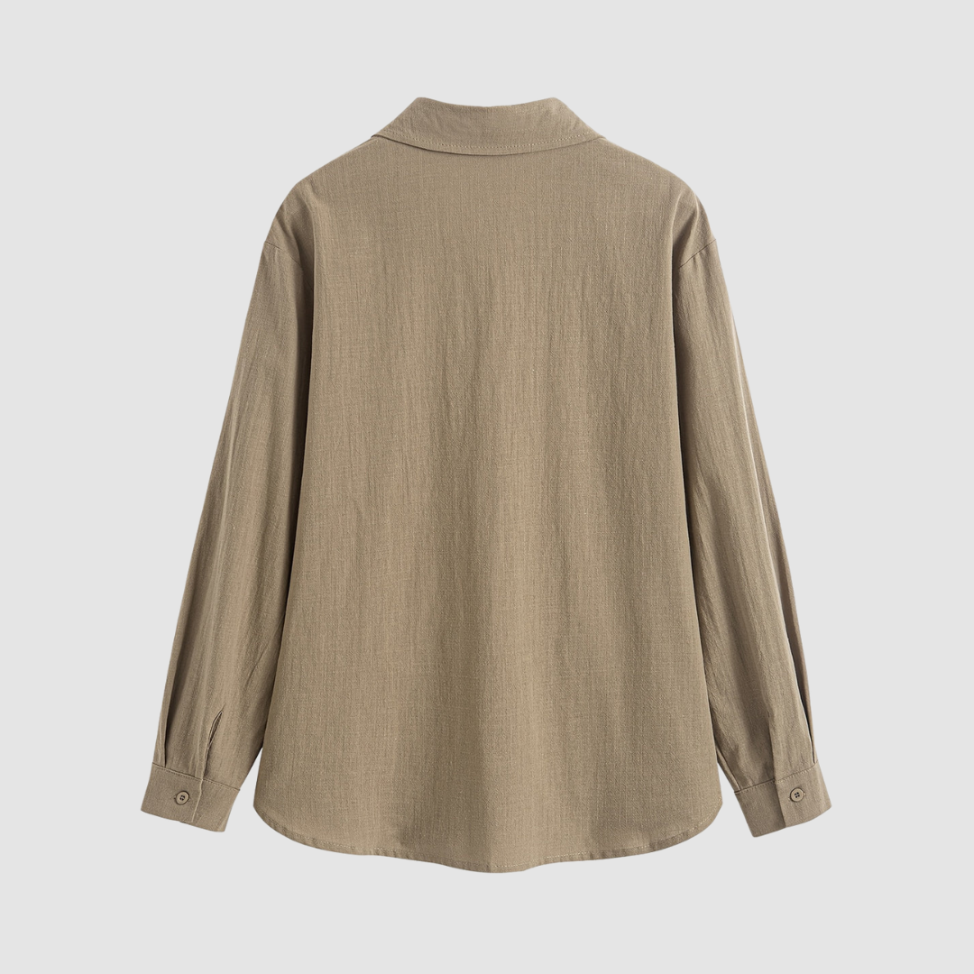 Noemi™ Soft classic pocket blouse