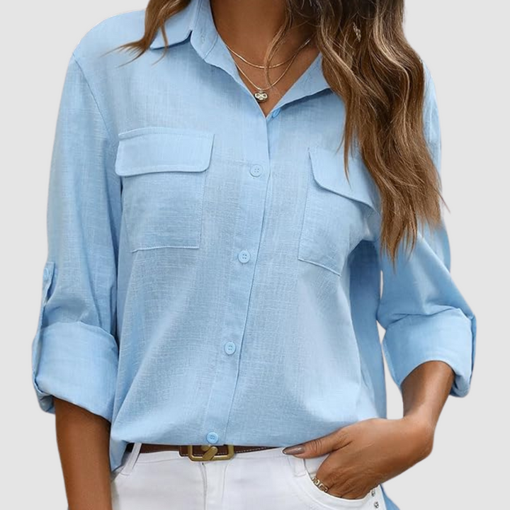Celest™ Elegant pocket blouse