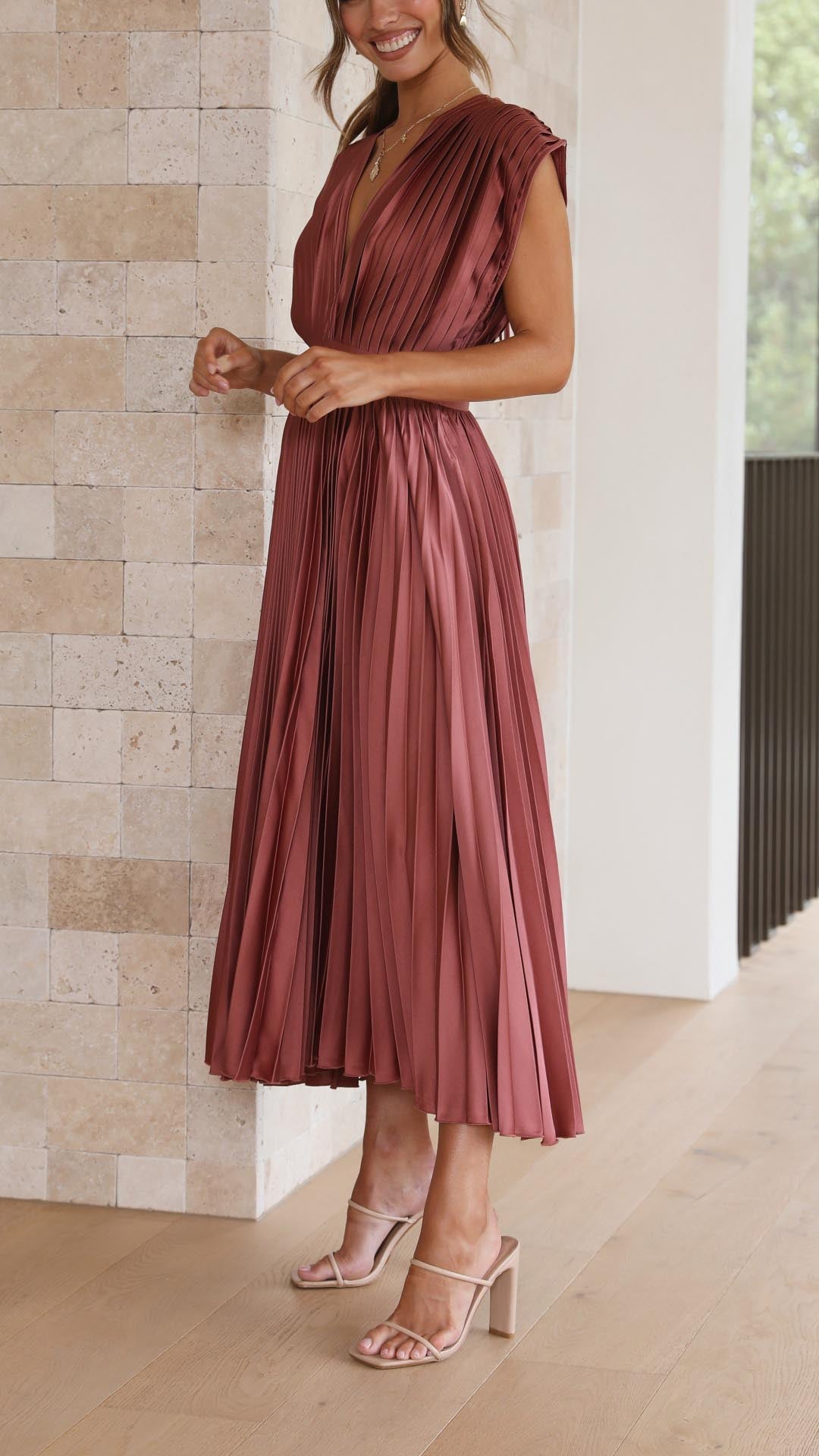Marla™ Elegant Pleated Dress