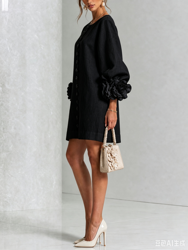 Florence Floral Button-Down Mini Dress