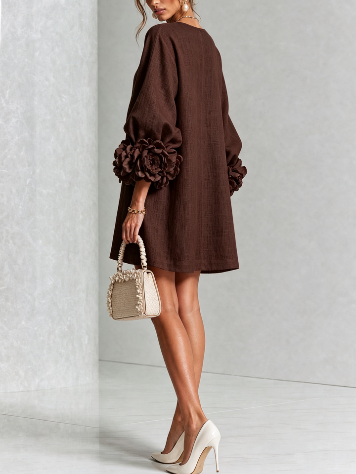 Florence Floral Button-Down Mini Dress