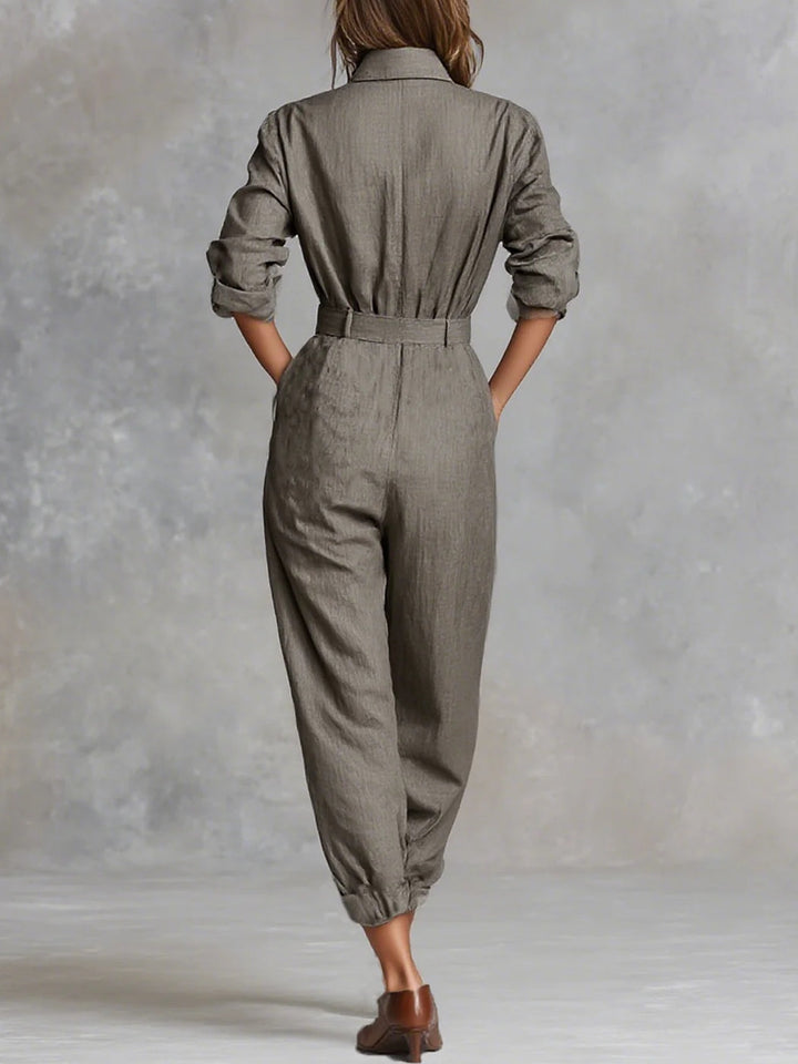 Marlene™ Collared Long-Sleeve Jumpsuit