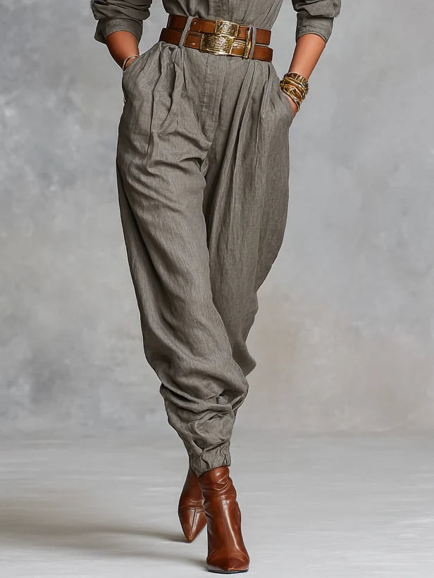 Marlene™ Collared Long-Sleeve Jumpsuit