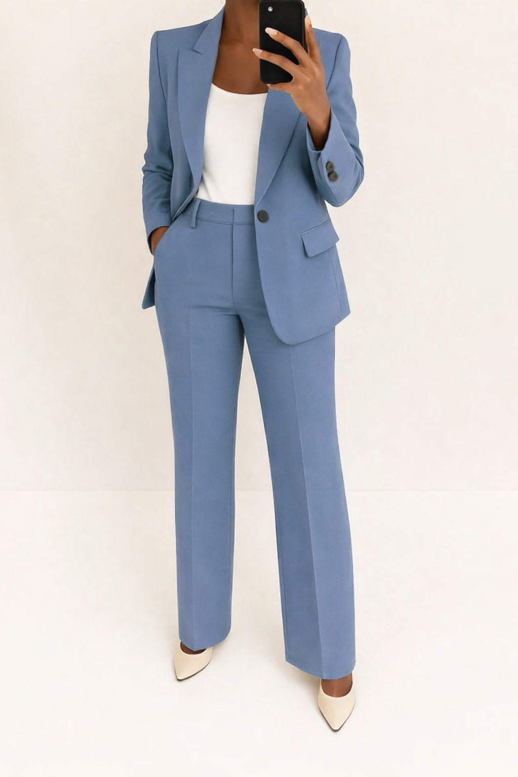 Valentina™ | Elegant Blazer & Wide-Leg Trouser Set