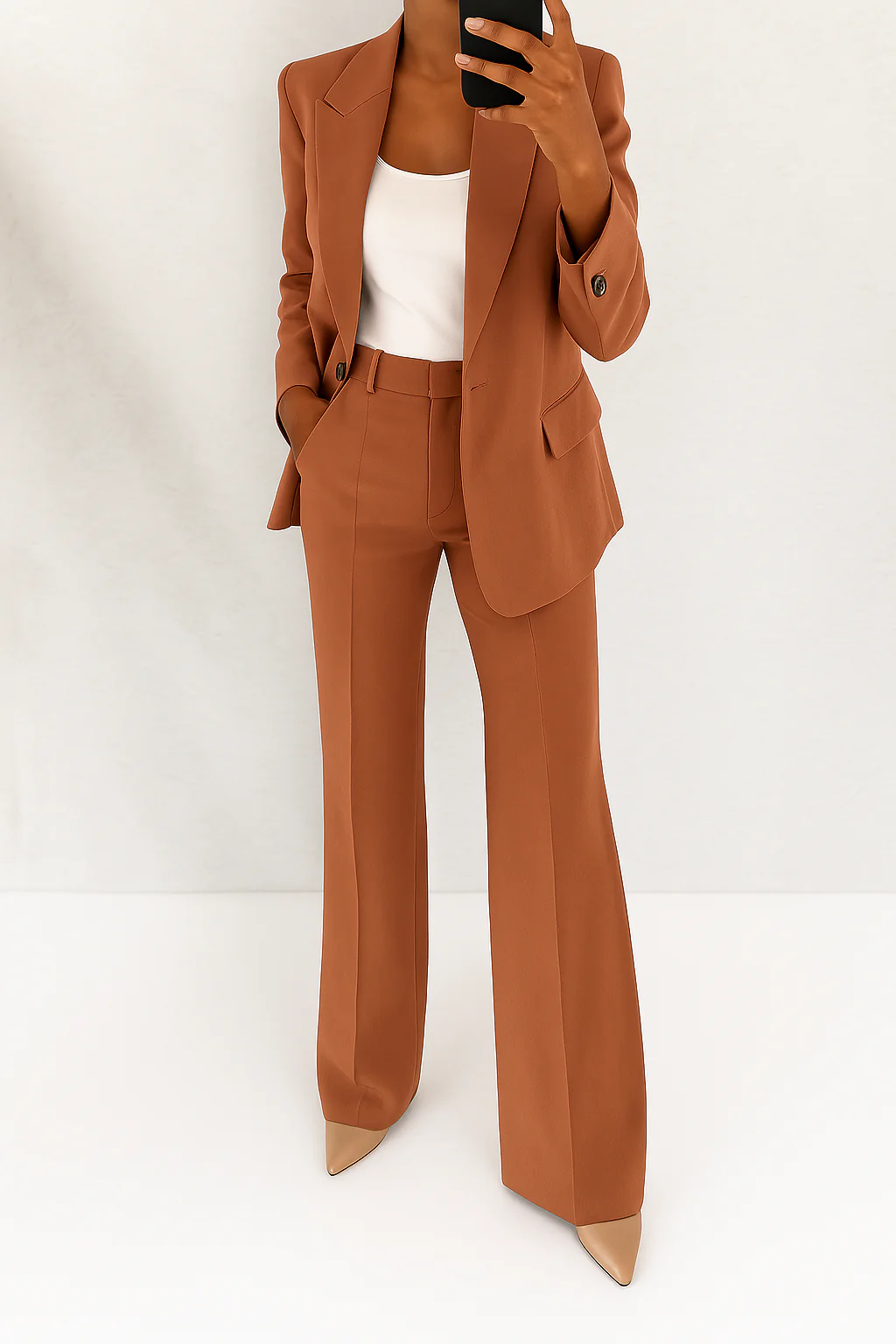 Valentina™ | Elegant Blazer & Wide-Leg Trouser Set