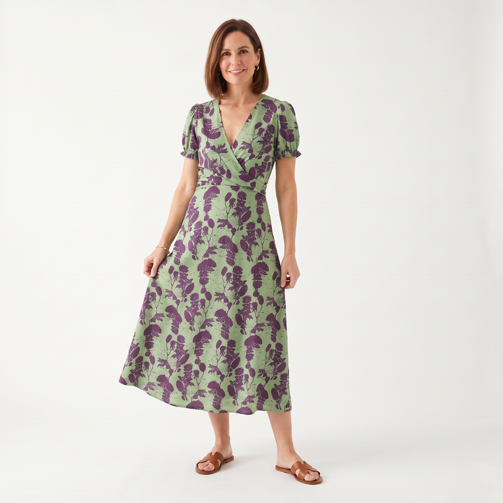 Virel™ Relaxed Floral Midi Dress