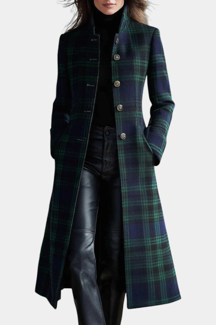 Glendine™ Elegant Plaid Coat