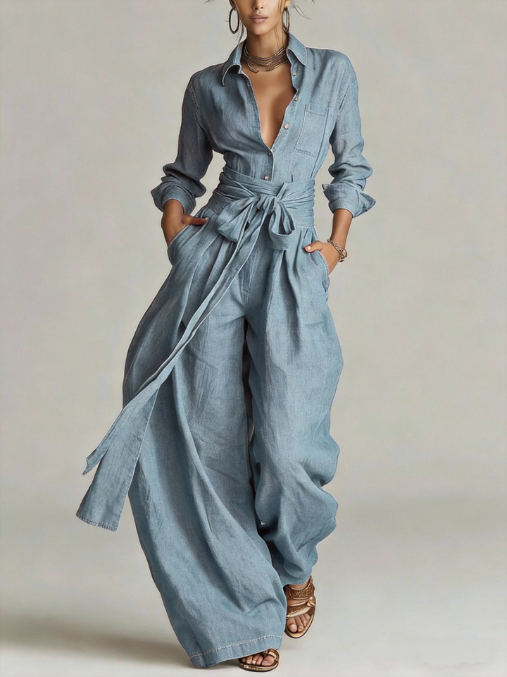 Betty™ Tie-Waist Wide-Leg Two-Piece Set