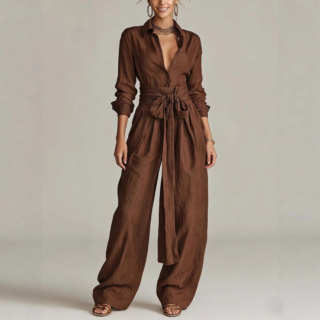 Betty™ Tie-Waist Wide-Leg Two-Piece Set
