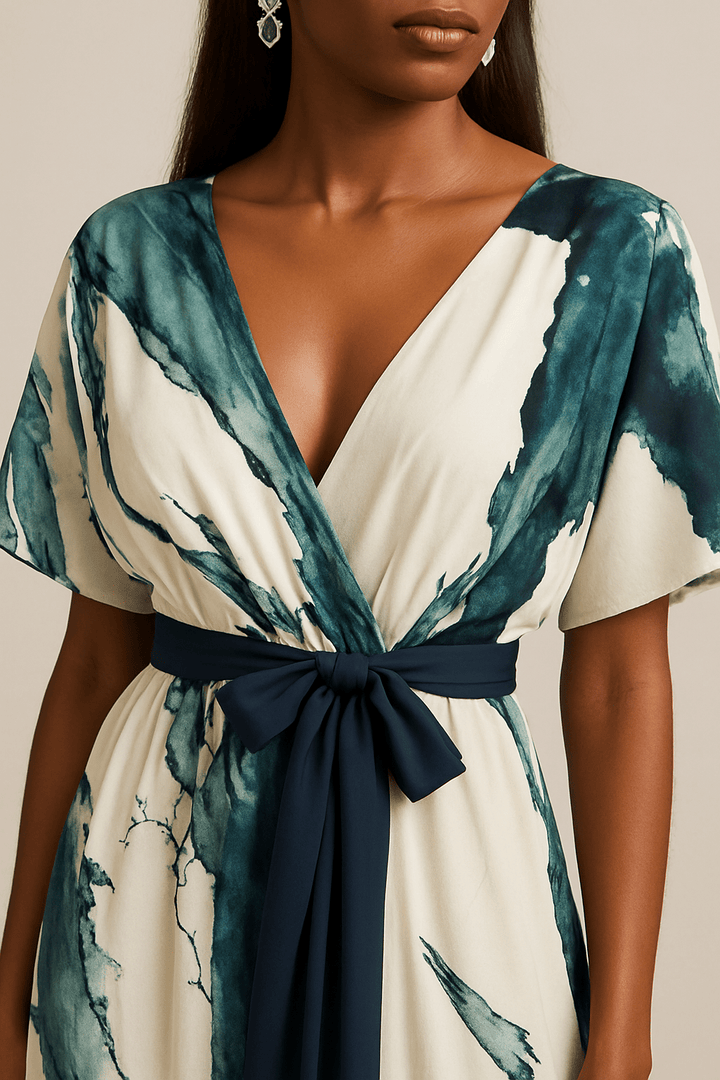 Serene™ Elegant Artistic Maxi Dress